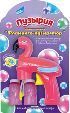 Набор мыльных пузырей Dream Makers Фламинго-пузырятор / P8958A — фото 3