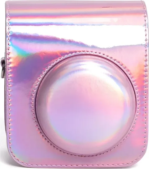 Чехол для камеры Rumi Pixie для Fujifilm Instax Mini 12/11 Iridriscent Pink (переливающийся розовый)
