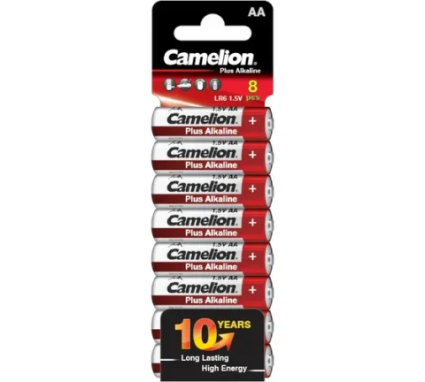Комплект батареек Camelion Plus Alkaline SP8 LR6 / LR6-SP8