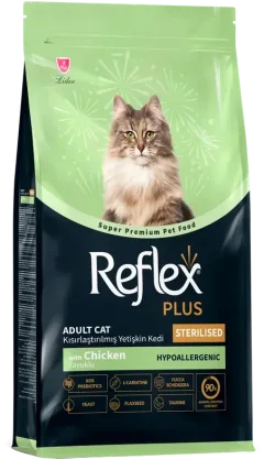 Сухой корм для кошек Reflex Plus Cat Sterilised с курицей (15кг) — фото 1