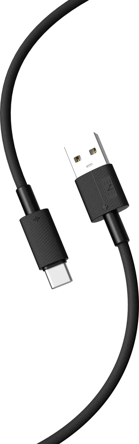 Зарядный кабель ENE Plus USB-A-USB-C 2.4A / 30.422 (1м, черный)