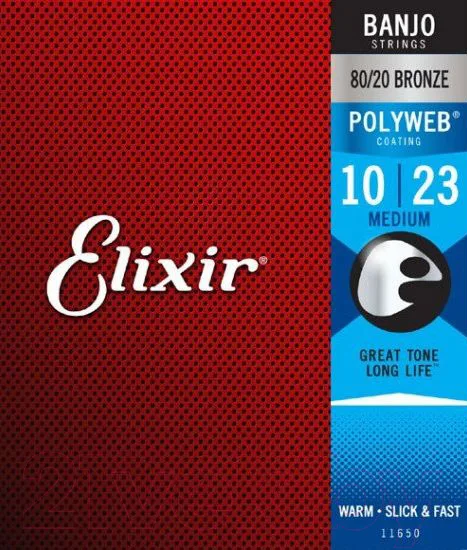 Струны для банджо Elixir Strings Polyweb 11650