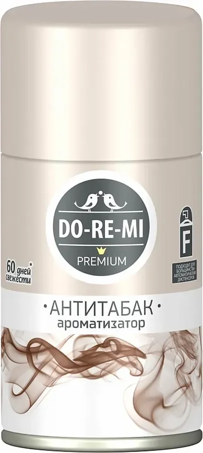 Сменный блок для освежителя воздуха DoReMi Premium. Антитабак 02.03.015.24 (250мл)