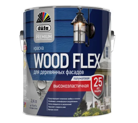 Краска Dufa Premium ВД Woodflex высокоэластичная База 1 (2.4л)