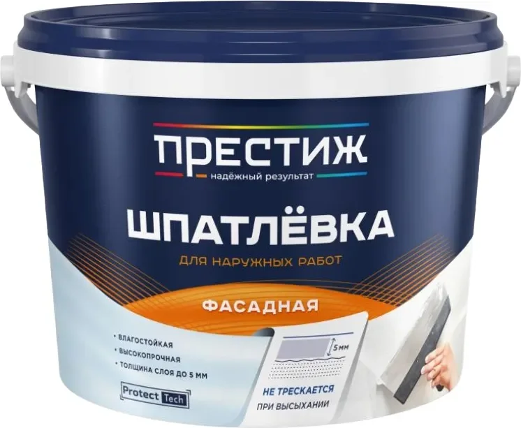 Шпатлевка готовая ПРЕСТИЖ фасадная (3кг)