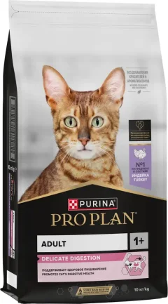 Сухой корм для кошек Pro Plan Delicate Adult с индейкой и рисом (10кг) — фото 3