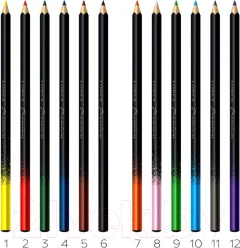 Набор цветных карандашей Lorex Pro-Draw Superior / LXCPPD12-SP (12цв) — фото 2