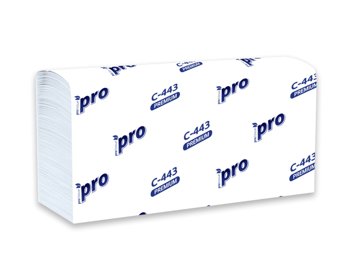 Бумажные полотенца PROtissue Protissue 2 слоя С443 (190 листов)