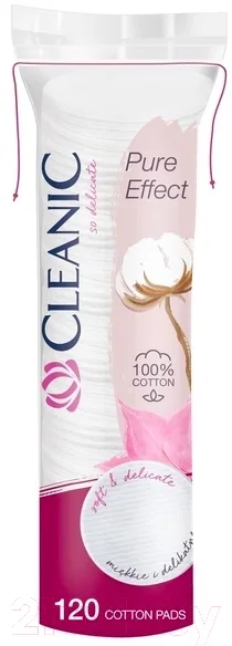 Ватные диски Cleanic Pure Effect (120шт)