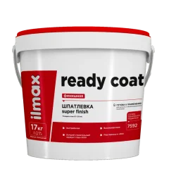 Шпатлевка готовая ilmax Ready Coat полимерно-финишная (17кг, белый) — фото 1