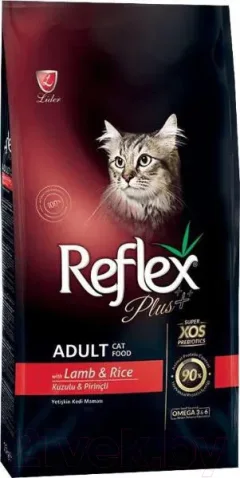 Сухой корм для кошек Reflex Plus с ягненком и рисом (15кг) — фото 4
