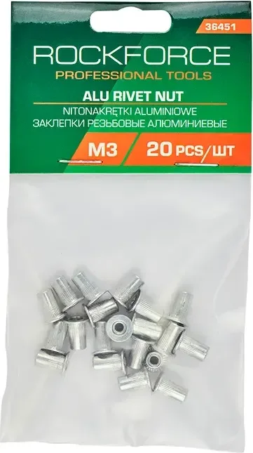 Набор заклепок RockForce RF-36451 (62191), (20шт)