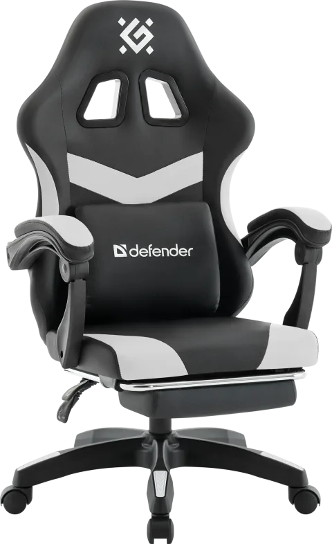 Кресло геймерское Defender Runa Pro / 64813 (черный/белый)