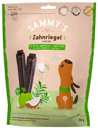 Лакомство для собак Bosch Petfood Sammy's Зубная планка яблоко, кокос / 60410250 (250г)