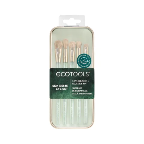 Набор кистей для макияжа Ecotools Sea Gems Coastal Crush Eye + Tin Set ET20016500