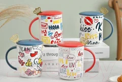 Кружка с ложкой MONAMI SET-88 — фото 3