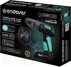 Портативный пылесос Endever SkyClean VC-295 (мятный/черный) — фото 8