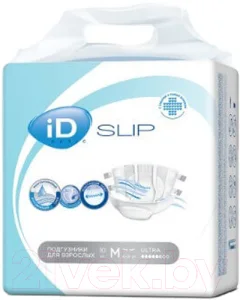 Подгузники для взрослых ID Slip Basic (M, 10шт) — фото 1
