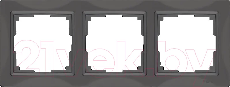 Рамка для выключателей и розеток Werkel Snabb Basic WL03-Frame-03 (серо-коричневый)