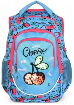 Школьный рюкзак Schoolformat Soft 3 Cherries РЮКМ3-ЧРИ (голубой) — фото 2