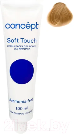 Крем-краска для волос Concept Soft Touch Безаммиачная 9.0 (100мл, светлый блондин) — фото 1