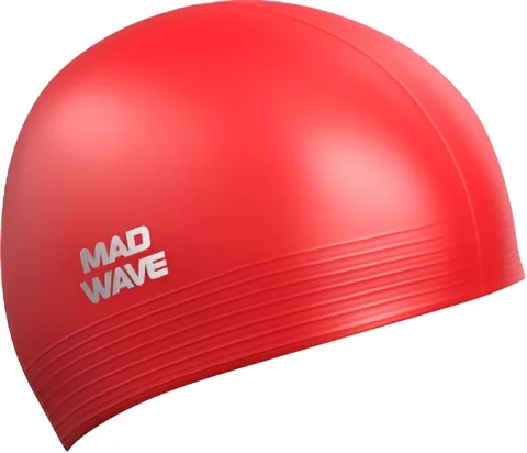 Шапочка для плавания Mad Wave Solid (красный)
