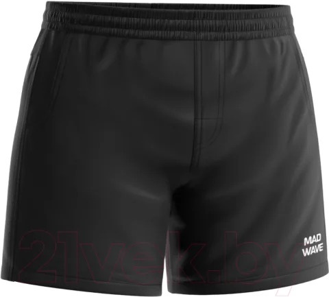 Шорты для плавания Mad Wave Solids II (4XL, черный)