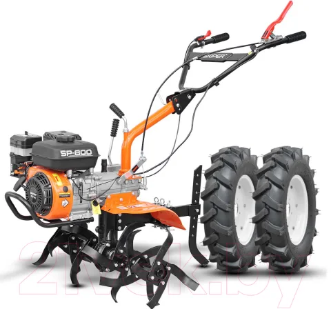 Мотокультиватор бензиновый Skiper SP-800 + колеса Brado 4.00-8 (комплект)