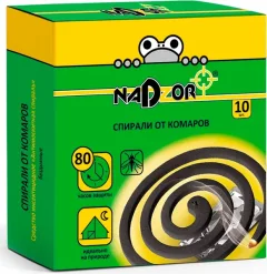 Набор спиралей от насекомых Nadzor SPIR60E (10шт, черный) — фото 3