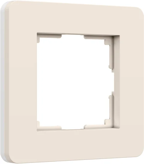 Рамка для выключателей и розеток Werkel Split W0013066 (айвори/белый, Soft-Touch)