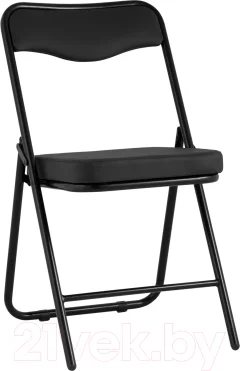 Стул офисный Stool Group Джонни (экокожа черный/черный матовый) — фото 1