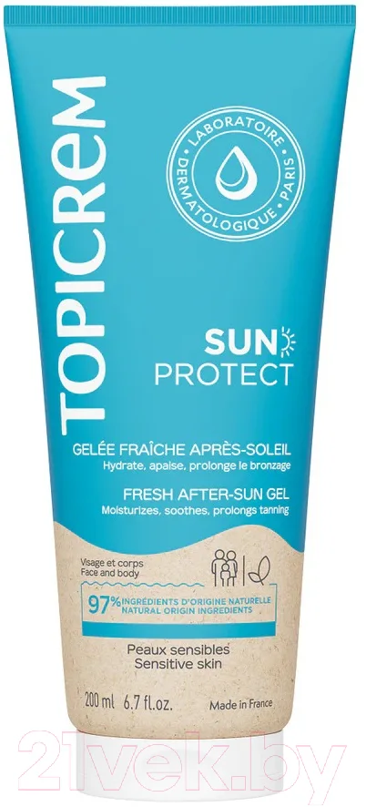 Гель после загара Topicrem Sun Protect Освежающее желе (200мл)