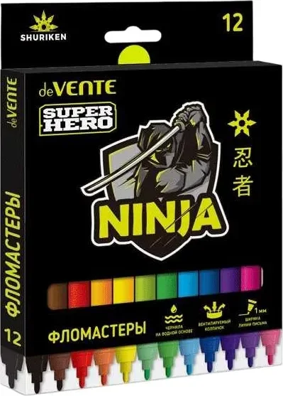 Фломастеры deVente SuperHero / 5081347 (12цв)
