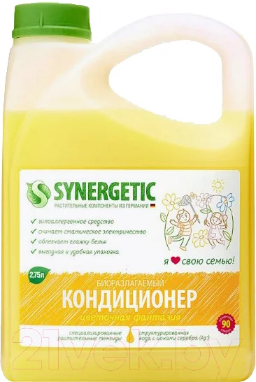 Кондиционер для белья Synergetic Цветочная фантазия (2.75л)