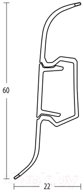 Плинтус Grace Technical T17 Дуб рустикальный (2.5м) — фото 3