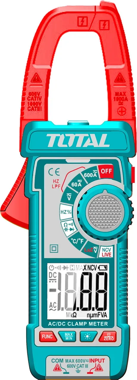 Клещи токоизмерительные TOTAL TMT766002