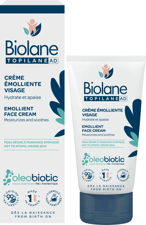 Крем детский Biolane Topilane Смягчающий для лица (50мл)