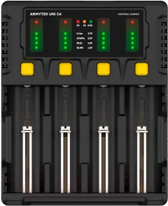Зарядное устройство для аккумуляторов Armytek Uni C4 Plug Type C (A04501C) — фото 1