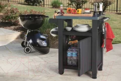 Стол садовый Keter Unity Storage Buffet / 230410 (коричневый) — фото 6