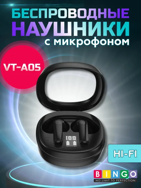 Беспроводные наушники Bingo VT-A05 (черный)