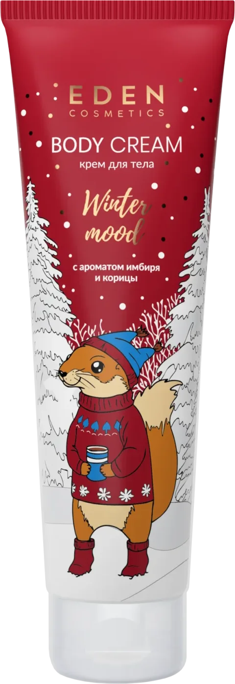 Крем для тела Eden Winter mood Red с экстрактом имбиря и ароматом корицы (150мл)