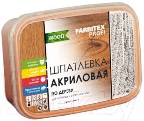 Шпатлевка готовая Farbitex Профи Wood по дереву (800г, бук)