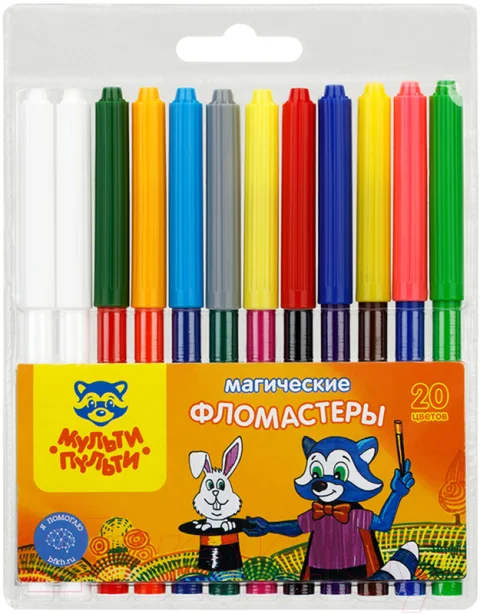 Фломастеры Мульти-пульти Енот в Стране Чудес / WP_14747 (12шт)