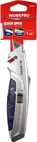Нож строительный Workpro WP213024